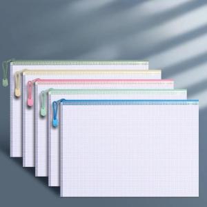 HBESTY  3/1PCS A4 Zipper File Bags Jigsaw Puzzle Project Bags Sorting And Storage Letter Office Supplies Waterproof Clear Travel Bags