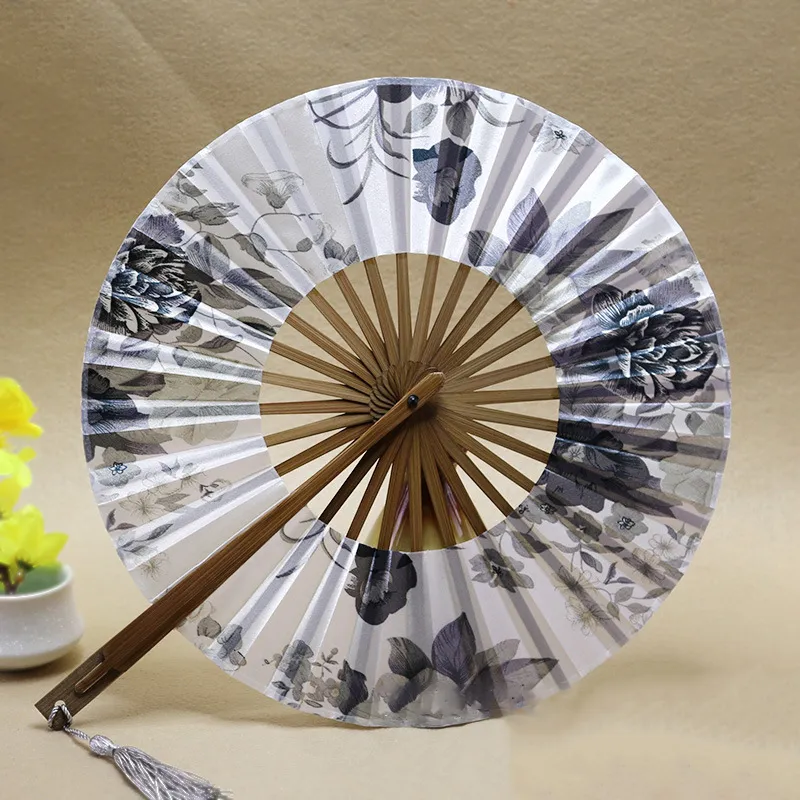 Hicet Floral Patterned Hand Fans Come With Fan Bag, Vintage Silk And - Foto 8