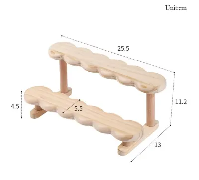 3 Layer/2Layer Solid Wood Display Rack Wooden Rack Shelf Desktop Organizer Perfume Toys Makeup Organizer Shelf 梯形展示架 摆件架