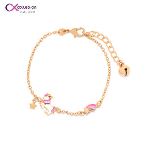 Collexion Sky Dancer Unicorn Bracelet Anak Lapis Emas Gold Plated