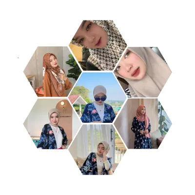 Cetak Foto Bentuk Hexsagonal