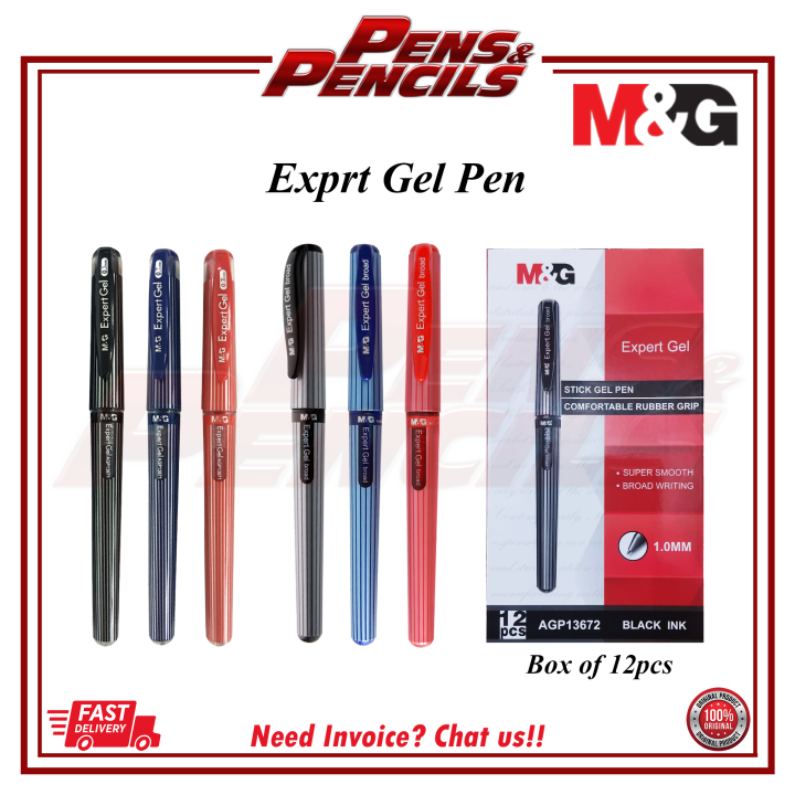 M&G Expert Gel Pen Signature Pen 0.7mm 1.0mm Gel Ink Pen AGP13671 ...