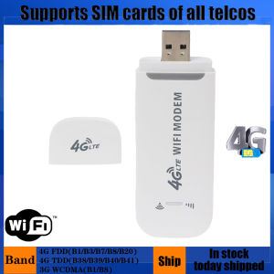 4G USB Wifi Router 4G FDD Car 100Mbps USB Modem Mini Stick Date Card Mobile Hotspot Wireless WIFI Dongle (Support TPG)