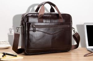 Túi da bò thật chứa laptop 156 inch-Bảo Hành 12 tháng -Tặng Quà -FreeShip -Cặp da nam công sở dùng đi làm đi công tác đựng sách laptop ipad cặp đựng laptop cao cấp cặp da nam cặp da nam công sở da thật túi da đựng laptop