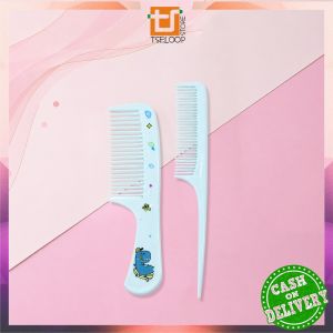 OFM-C1021 Sisir Anak Set Isi 2pcs Karakter Kartun Lucu / Sisir Rambut Gagang Plastik 2IN1 / Hair