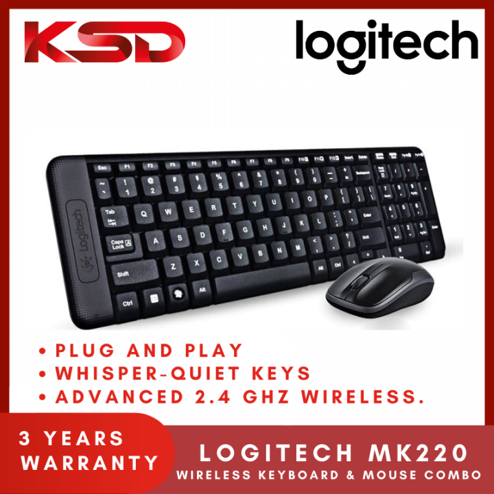 Logitech MK220 Compact Wireless Keyboard & Mouse Combo | Lazada