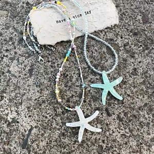 ของขวัญสร้อยคอจี้ปลาดาวเย็นปรับได้สร้อยคอแฟชั่นสำหรับเด็กเหมาะสำหรับเด็กผู้ชายและเด็กผู้หญิง