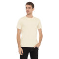 Kaos Polos Pria Oneck Lengan Pendek Bahan Katun Combed 30s Warna Cream. 