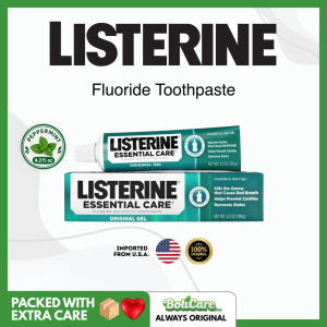 Original Listerine Essential Care Gel Fluoride Toothpaste - Powerful Mint - 4.2 oz 6-Pack