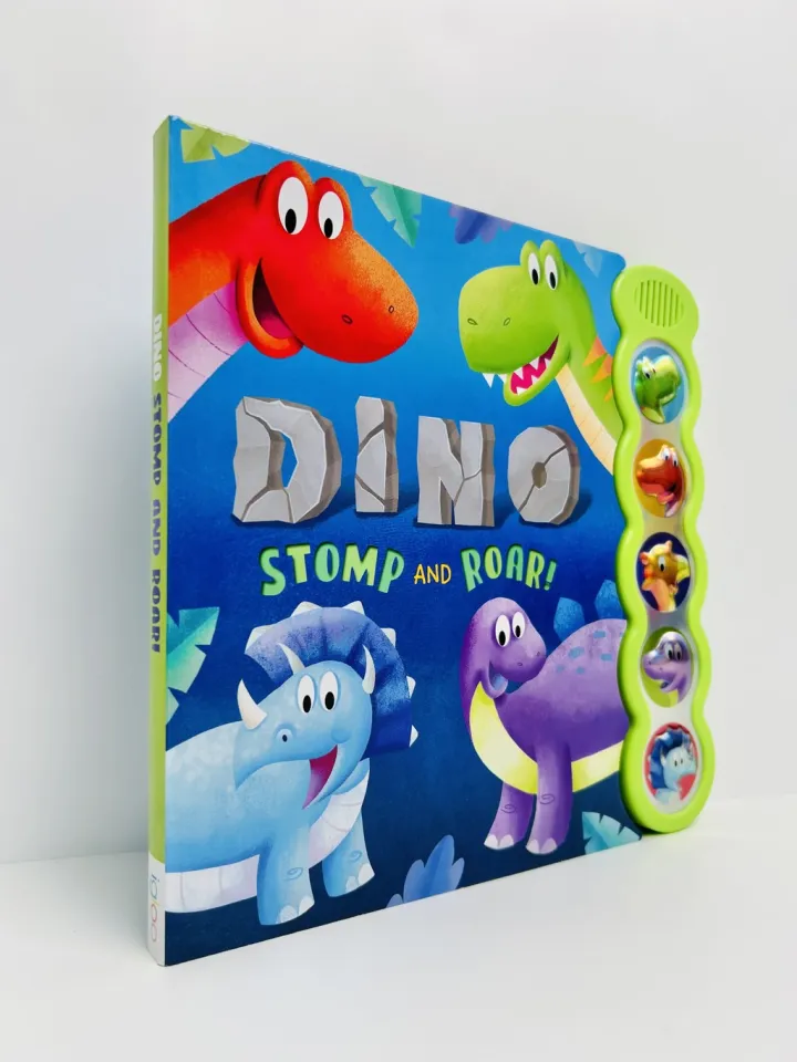 213 Dinosaur Roar! 音声絵本 Dinosaur Stomp And Roar Bubble Sound Book For Kids With 5 Buttons