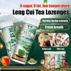 Tea lozenges Tea-flavored chewing tablets Peach Jasmine tea lozenges Cool tea flavored chewable tablets Low-temperature energizing tea tablets