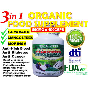 organic food Supplement Superherbs Parm.Organics herbal 3 in 1 Guyabano Mangosteen Moringa