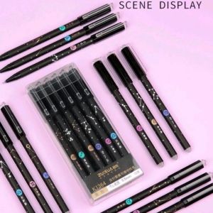 12pcs/Box Constellation pen Black ink Erasable Gel Pen