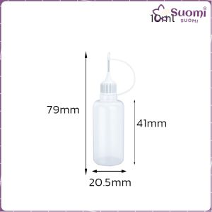 Suomi 10ml 20ml 50ml 100ml PE Plastic Squeezable Dropper Bottle Needle Oil Bottles