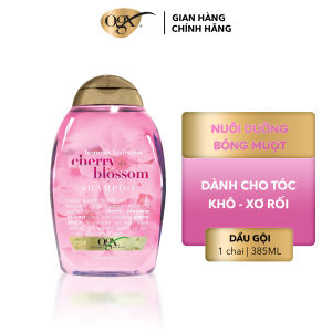 Dầu gội OGX Cherry Blossom cấp ẩm hiệu quả bí quyết giúp mái tóc khô xơ trở nên bóng mượt 385ml
