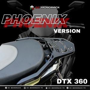 KYMCO DTX 360 / DTX360 TOPBOX BRACKET PHOENIX VERSION HEAVY DUTY LIFETIME WARRANTY DOUBLE POWDER COATED PLUG AND PLAY CNC LAZER CUT