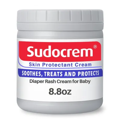 Sudocrem Diaper Rash Cream for Babys Skin Triple Action Diaper Rash Paste that Soothes Treats and Protects 15.29% Zinc Oxide Cream