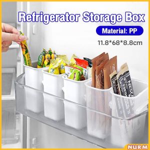 Nurm Refrigerator Food Classification Storage Box Freezer Side Door Storage Kitchen Food Storage