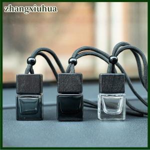 zhangxiuhua Dyed Square Cap Black Cap Empty Bottle Car Essential Oil Diffuser Fragrance Air Freshener Scent Perfume Bottle Ornament