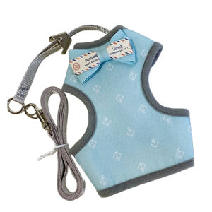Harness Baju Kucing Tali Kucing Kelinci Rompi Anjing Hewan Peliharaan Babi Penyesuaian lucu Busur