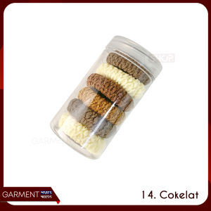 Set Ikat Rambut Mix Rainbow Fashion Wanita Remaja Anak-Anak Kpop Style Tebal Elastis Anti Melar Premium