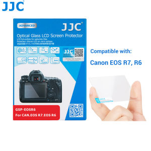 Kính cường lực JJC bảo vệ màn hình LCD cho máy ảnh Canon EOS R7 R6 R5 R3 r6 r5 r3 chống xước HD rõ nét không bong bóng tấm chắn màn hình bằng kính cường lực