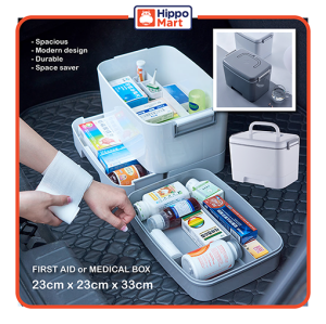 Medical Box | X-LARGE | First Aid Medical Box | 3 Tier and 1 Drawer | First Aid Accessories