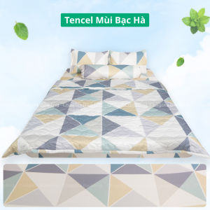 Vỏ Gối Ôm Tencel Hương Bạc Hà mát lạnh Chagota Bedding size 35x100 cm tinh chất Bạc Hà Kháng Khuẩn nhiều hoạ tiết