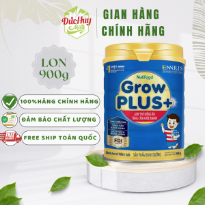 Sữa bột Nuti GrowPlus xanh 900g (Mới) cho trẻ trên 1 tuổi