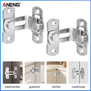 【ANENG】16Pcs Metal Door Latches Anti-Theft Bolts for Barn Doors Window Cabinets Durable Security Lock Set
