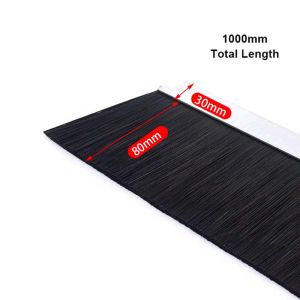 Aluminum Alloy Door Brush Strip H Type Door Garage Seal Strip Brush For Industrial/Home/Garage Door