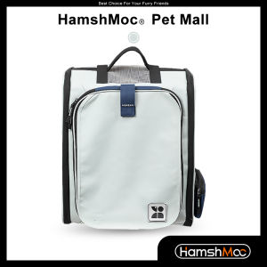 HamshMoc Expandable Pet Backpack Ventilated Design Pet Carrier Multifunctional Collapsible for Traveling Hiking Camping for Cats Dogs and Small Animals