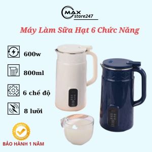 Máy Làm Sữa Hạt Xutaotao Dung Tích 800ml Máy Xay Nấu Đa Năng Nấu Sữa Đậu Nành Nấu Cháo Cho Bé Máy Xay Hạt Đa Năng
