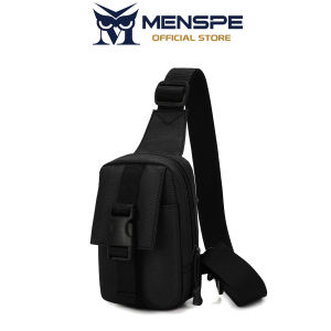 MENSPE Mini Chest Bag Men Outdoor Hiking Bag Waterproof Phone Bag Travel Shoulder Bag Lightweight Sports Fitness Backpack Casual Camping Bag