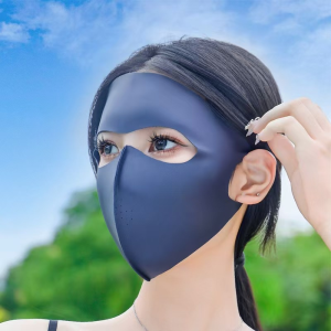 Full Face Sunscreen Mask for Women in Summer UV Protection Ice Silk Face Mask Driving Mask Face Mask Facekini Protection 全脸防晒面罩