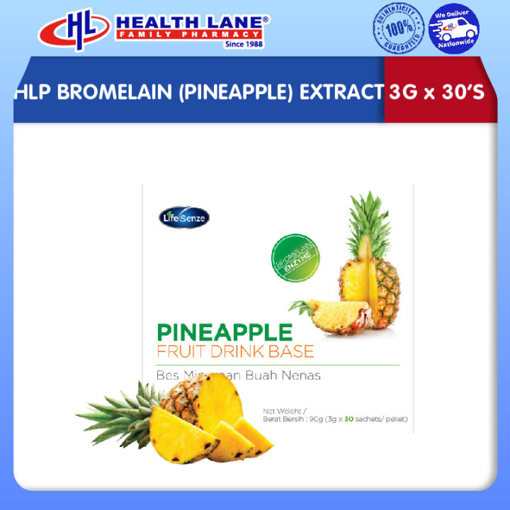 HLP BROMELAIN (PINEAPPLE ) EXTRACT (3G x 30'S) Lazada