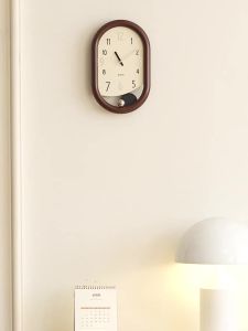 Wall Watch For Living Room Clock Wall Art Wall Clock For Bedroom Punch-Free Cream Style Modern Minimalist Restaurant New Wall Hanging Wall Clock For Living Room