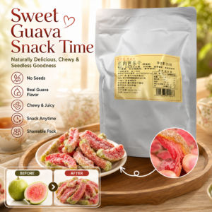 Dried Guava Sweet and Chewy Guava Snacks Natural Guava Preserves Tasty Fruit Snacks