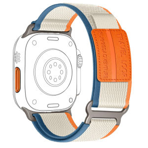 สายที่ทนทานสำหรับนาฬิกา Ultra 2/Ultra 49 มม. 45 มม. 41 มม. 40 มม. 38 มม. 44 มม. ผู้ชายผู้หญิง lWatch 46 มม. 42 มม. Series 10 9 8 7 SE 6 5 4 3 2 1 แถบไนลอนยืดหยุ่นสายรัดข้อมือทดแทน smart watch 8332922442