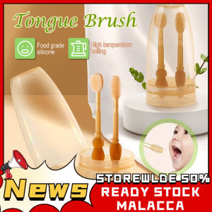 Kid Silicone Tooth Brush Tongue Cleaning Cup kit Child Baby Kids Toddler Bayi Soft Brush Toothbrush Tongue Coating Cleaner Infant Toothbrush Berus Gigi Budak Tooth brush berus gigi budak 儿童牙刷