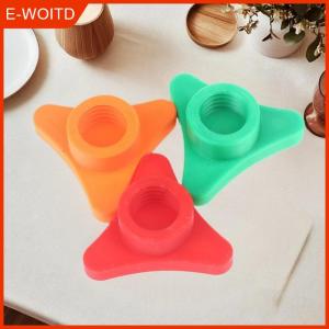 【E-WOITD】 ฝาปิดกาวแก้ว4ชิ้น-ฝาปิดผนึกพลาสติกทนทานสำหรับขวดกาวมาตรฐานเครื่องมือตกแต่งแบบพกพา