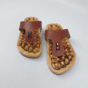 Sandal terapi kayu premium refleksi rematik model jepit Alas Kaki Kayu bakiak