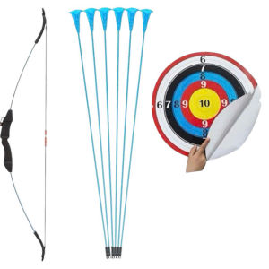 Bộ Cung Tên 107cm Kèm 06 Mũi Tên Hít và Mục tiêu Decal dán
