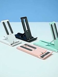 Foldable Desktop Phone Holder Stand Adjustable Lazy Bracket for IPhone 17 Pro Max IPad Tablets Portable Tablet Stand Smart Phone