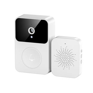 【Malaysian stock】X9 wireless doorbell with camera WiFi doorbell intelligent wireless doorbell infrared night vision video voice intercom voice change function rechargeable battery doorbell permanent loceng rumah tanpa wayar free cloud storage