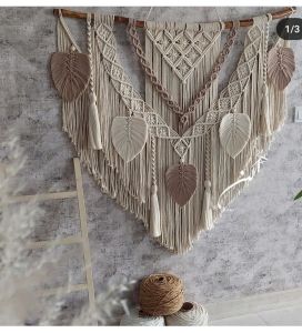 Macrame wall hanging jumbo dekorasi dinding 80x65cm