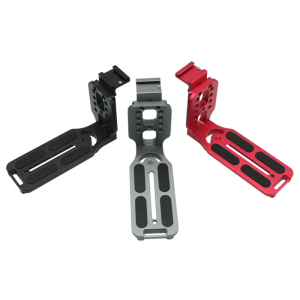 Aluminum Alloy L Shaped Bracket Quick Release Plate for Tripods and Stabilizers Equipped with Adjustable Sliding Rail