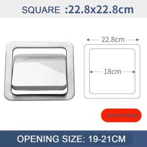 Built-in shaking lid trash can 304 stainless steel bucket hanging countertop lid suitable for hotel shopping mall toilet restaurant toilet