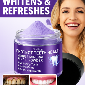 Natural Mineral Tooth Powder Purple Gum Protection Tooth Powder Gently Cleans And Removes Tooth Stains Soothes Gum Sensitivity Oral Care Products