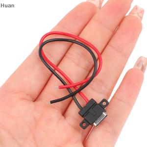 【Special price】Huan TypeC 2Pin Waterproof Female USB C Socket Port With Screw Hole Fast Charge Charging Interface USB Connector With Cable H11.5mm